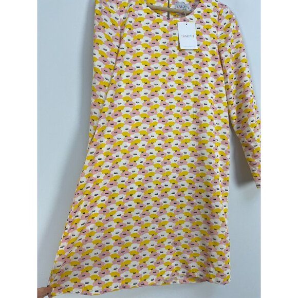 NWT Compania Fantastica Womens Shift Dress Size Small Cute Eyelash Print - Picture 5 of 11